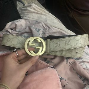 Authentic Gucci Monogram Guccissima GG belt